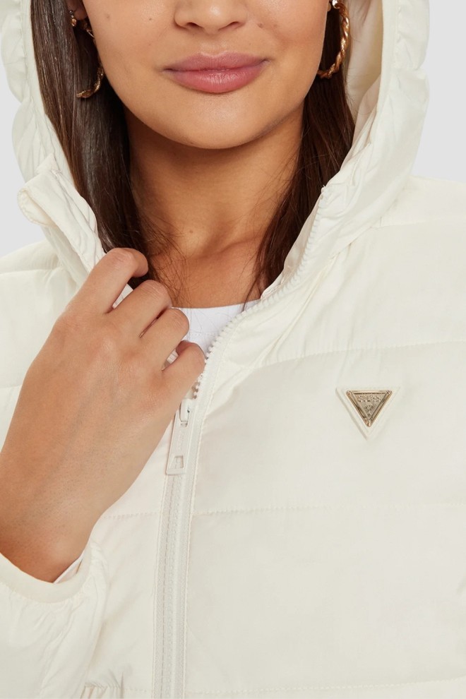 GUESS Beige long women's New Aleta jacket