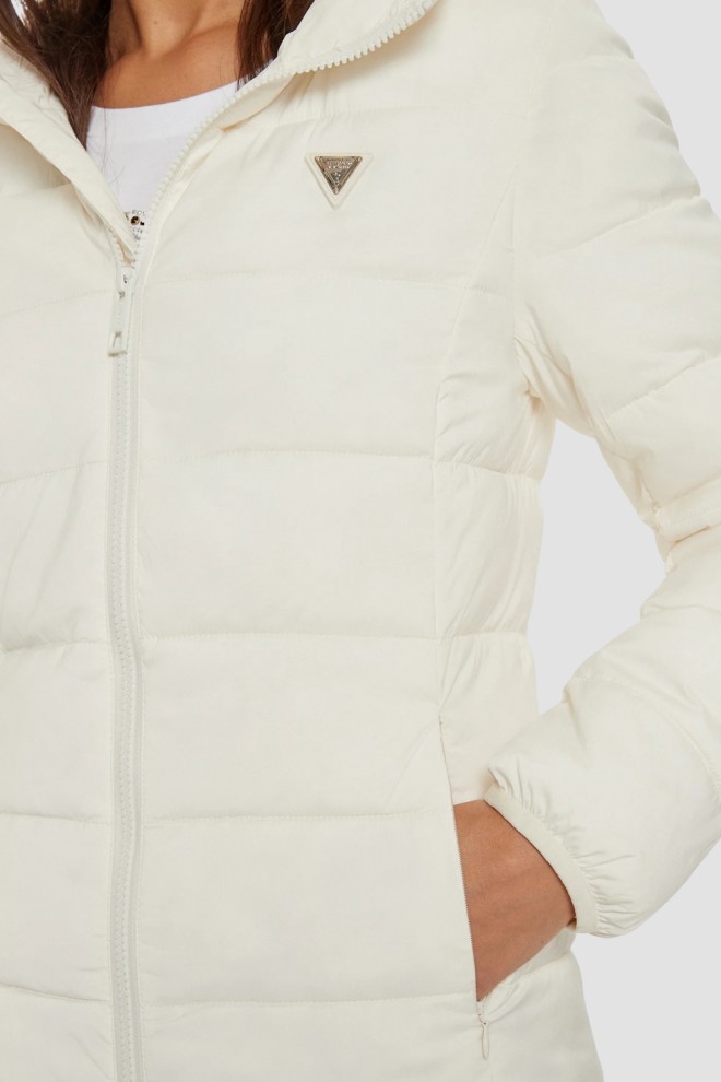GUESS Beige long women's New Aleta jacket
