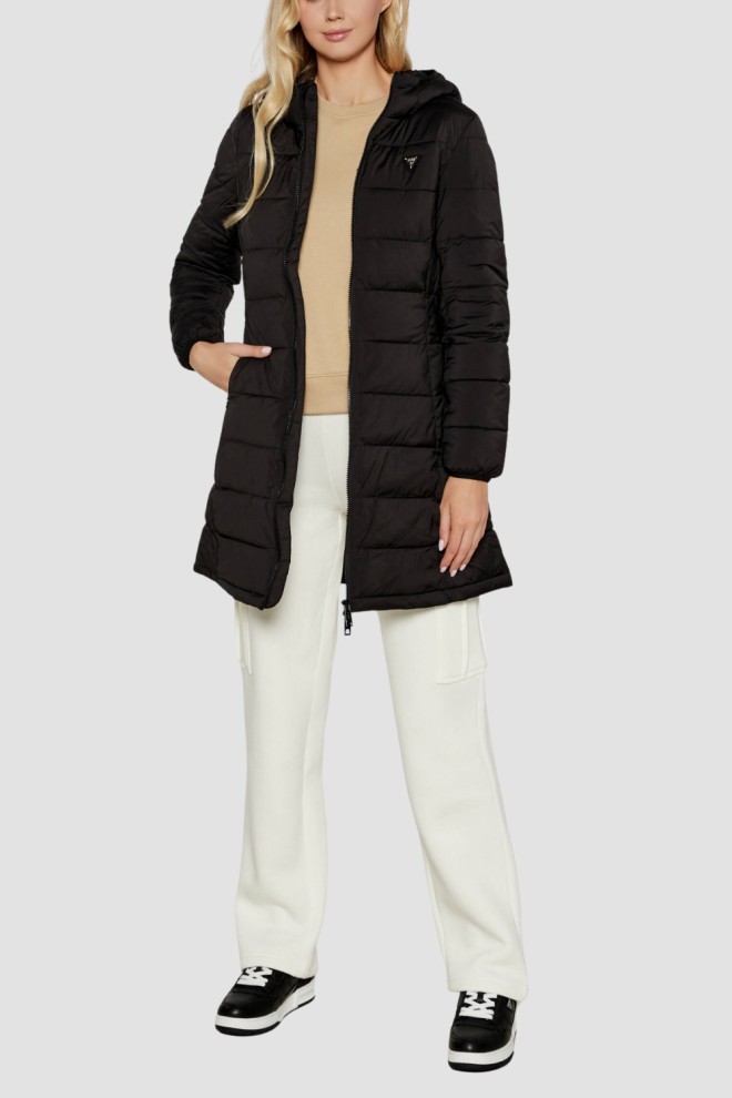 GUESS Black long women's New Aleta jacket