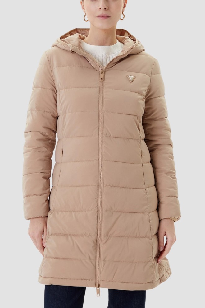 GUESS Brown long women's New Aleta jacket