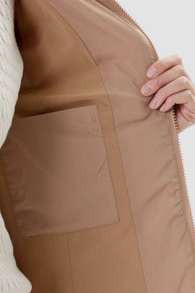 GUESS Brown jachetă lungă pentru femei New Aleta