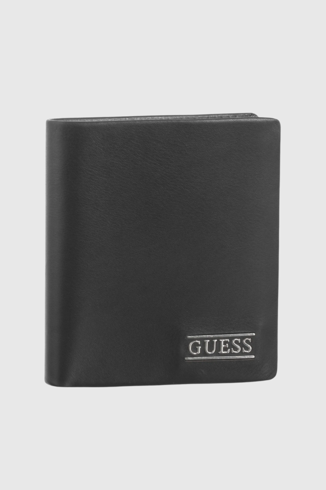 Чоловічий чорний гаманець GUESS Torino Bifold