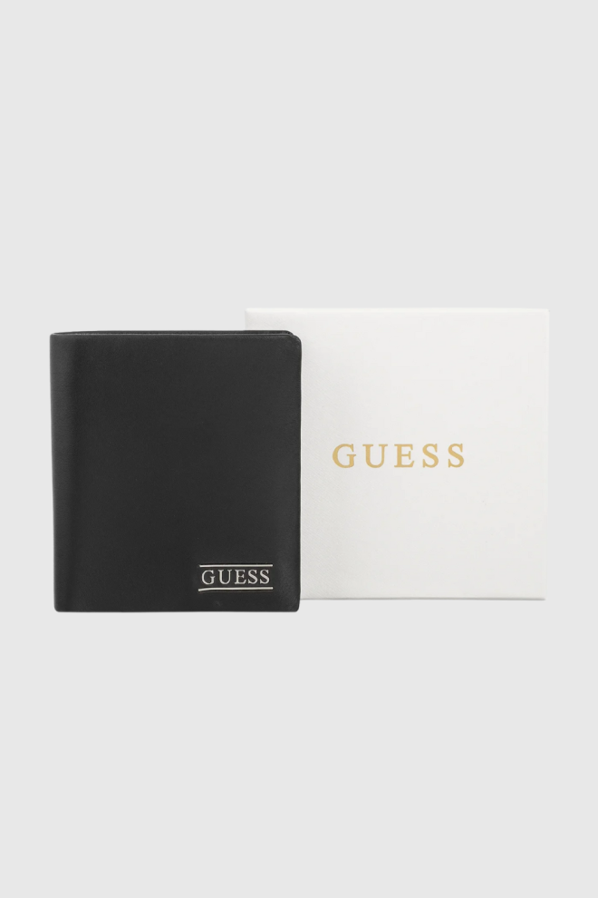 GUESS Czarny portfel męski Torino Bifold