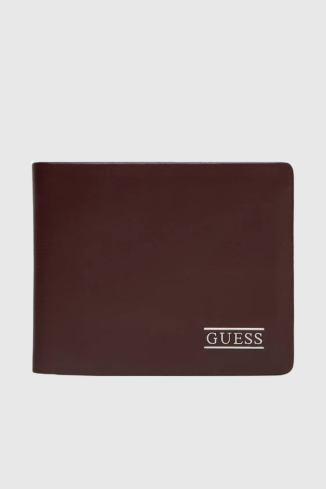 GUESS Brown Men's New Bosto Bifold Wallet