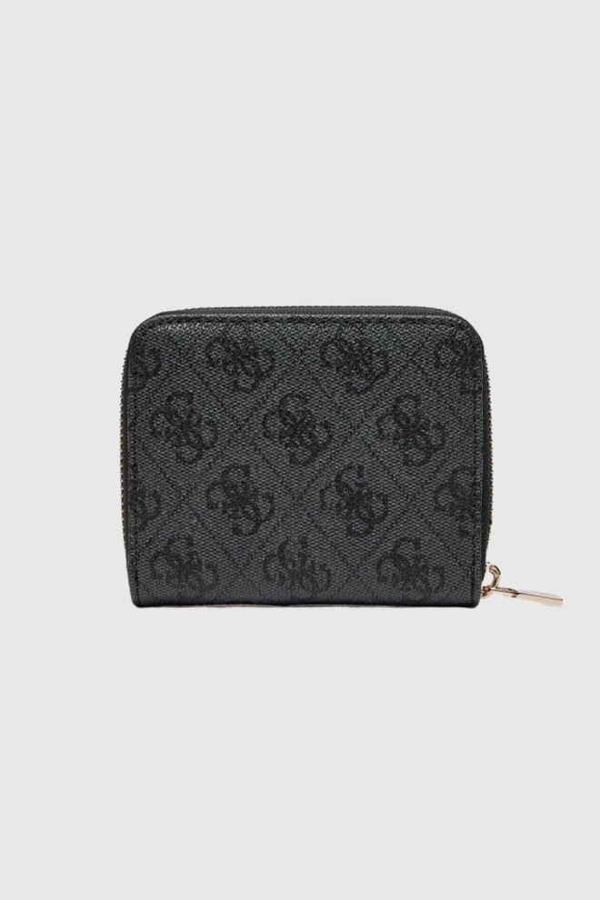 GUESS Portofel negru mic pentru femei Laurel