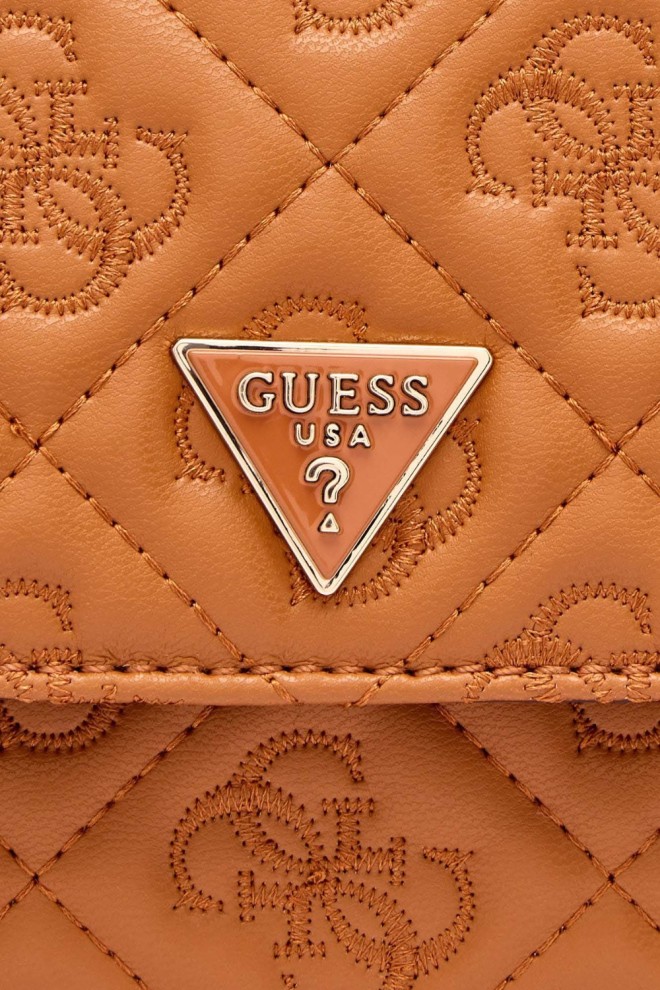GUESS Коричнева жіноча сумка-клатч Adelasia Cnvrtble