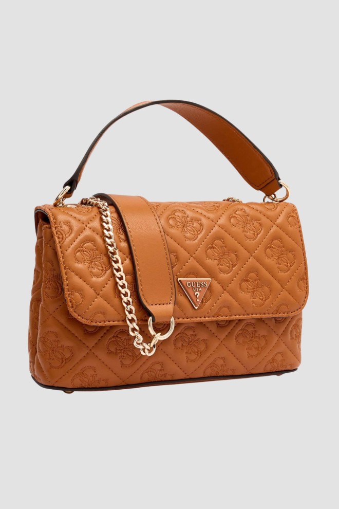 GUESS Brown Women's Adelasia Clutch Bag Cnvrtble