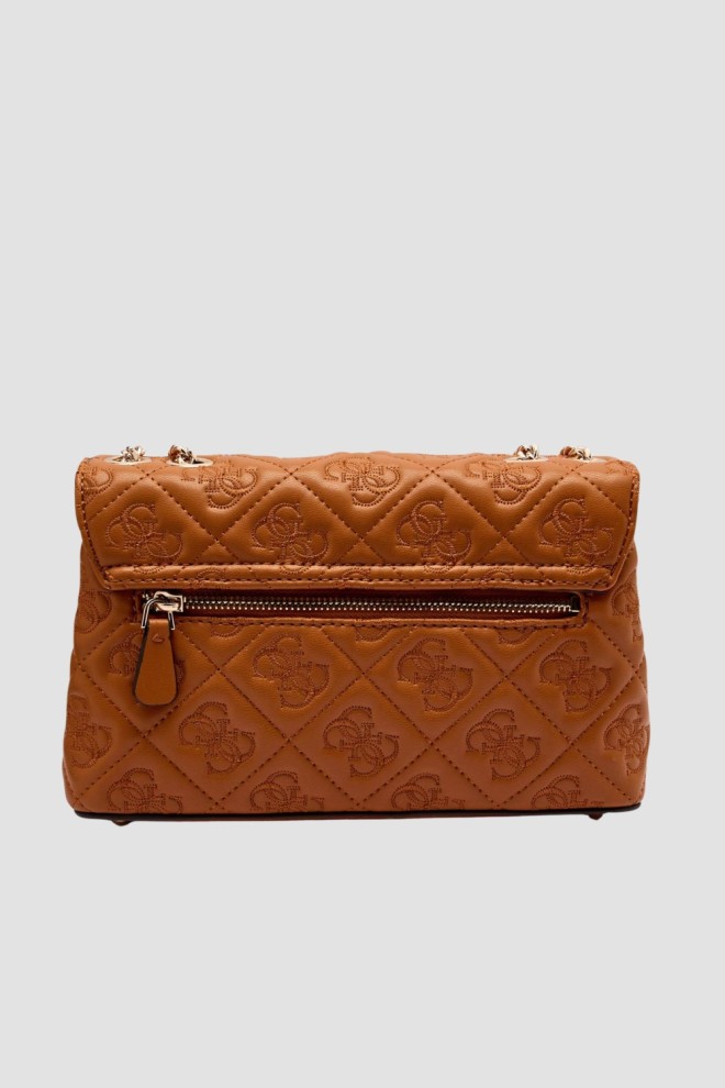 GUESS Brown Women's Adelasia Clutch Bag Cnvrtble