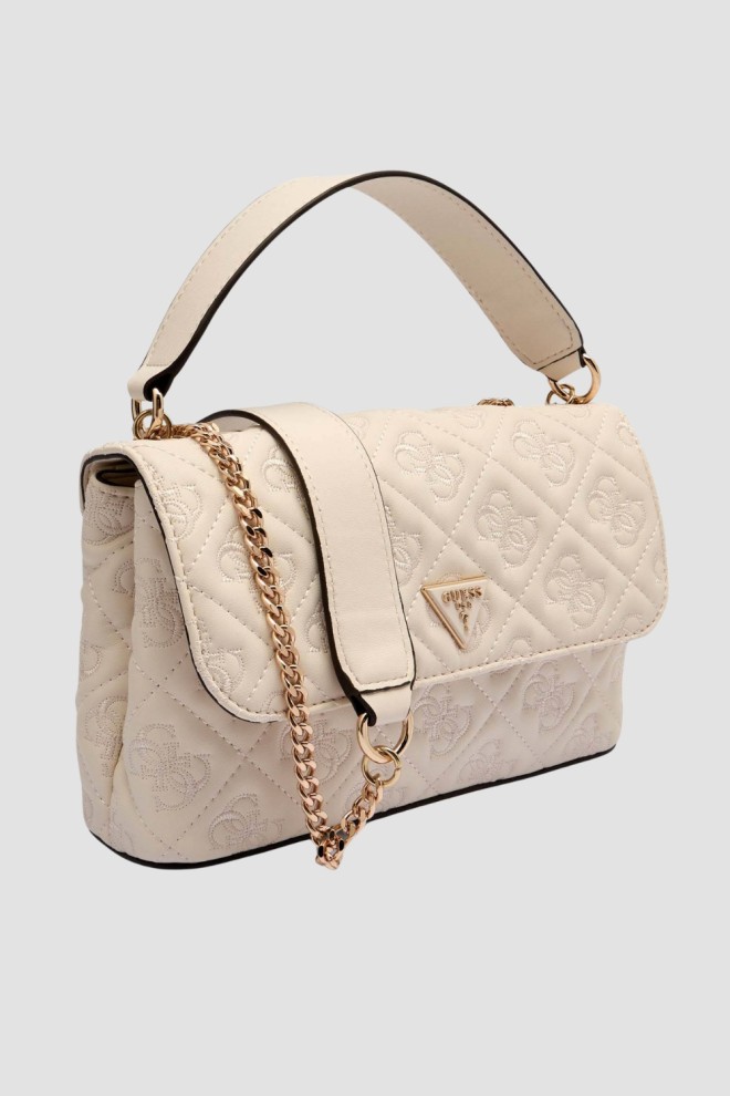 GUESS Women's white clutch bag Adelasia Cnvrtble