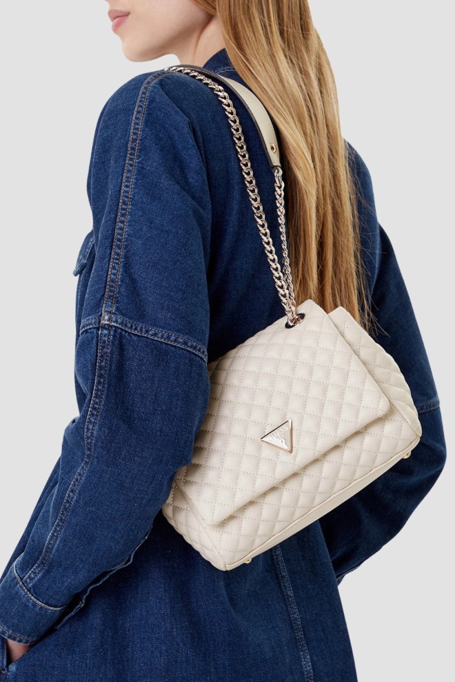 Жіночий білий клатч GUESS Everlee Convertible