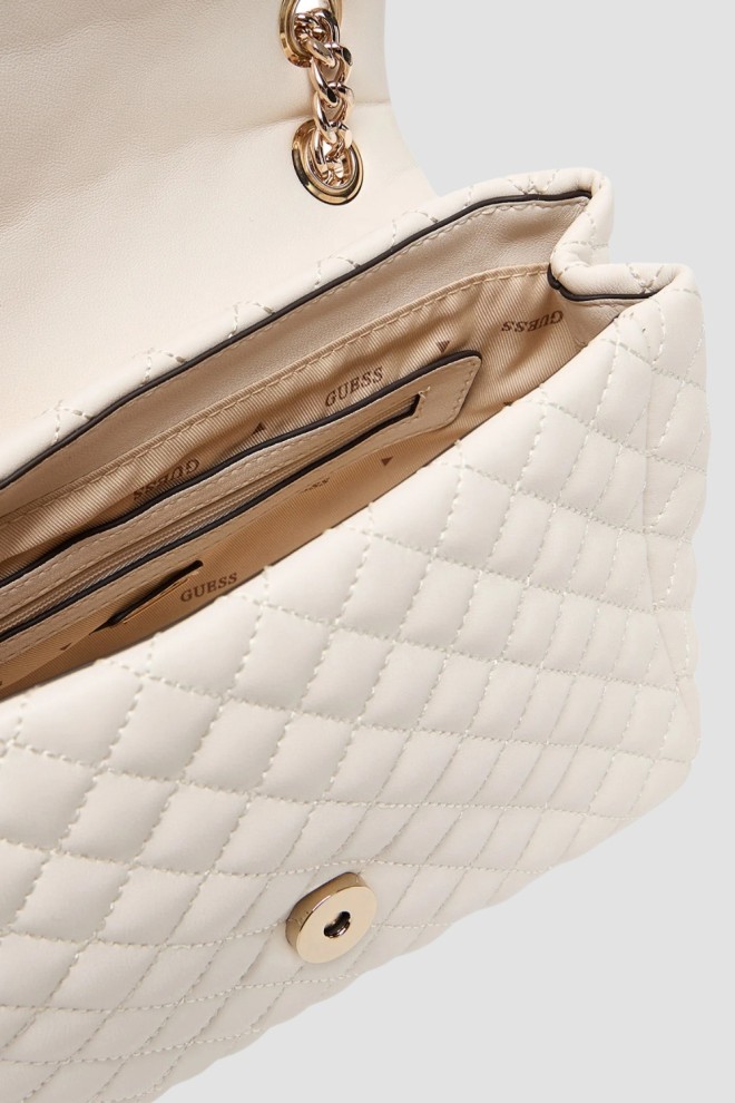 Жіночий білий клатч GUESS Everlee Convertible