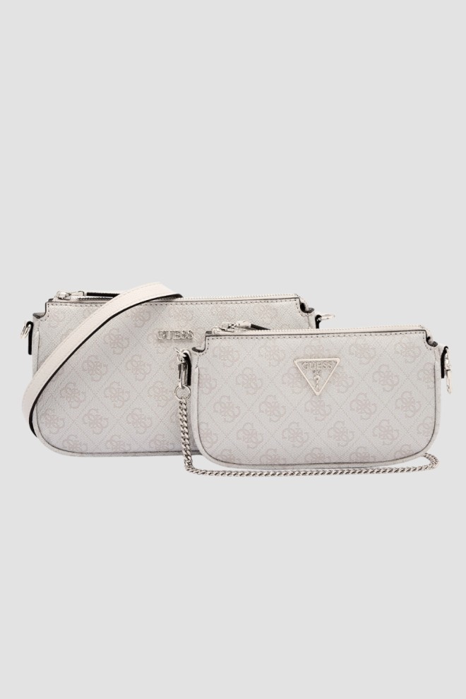 GUESS White women's 2-in-1 clutch bag Noelle II