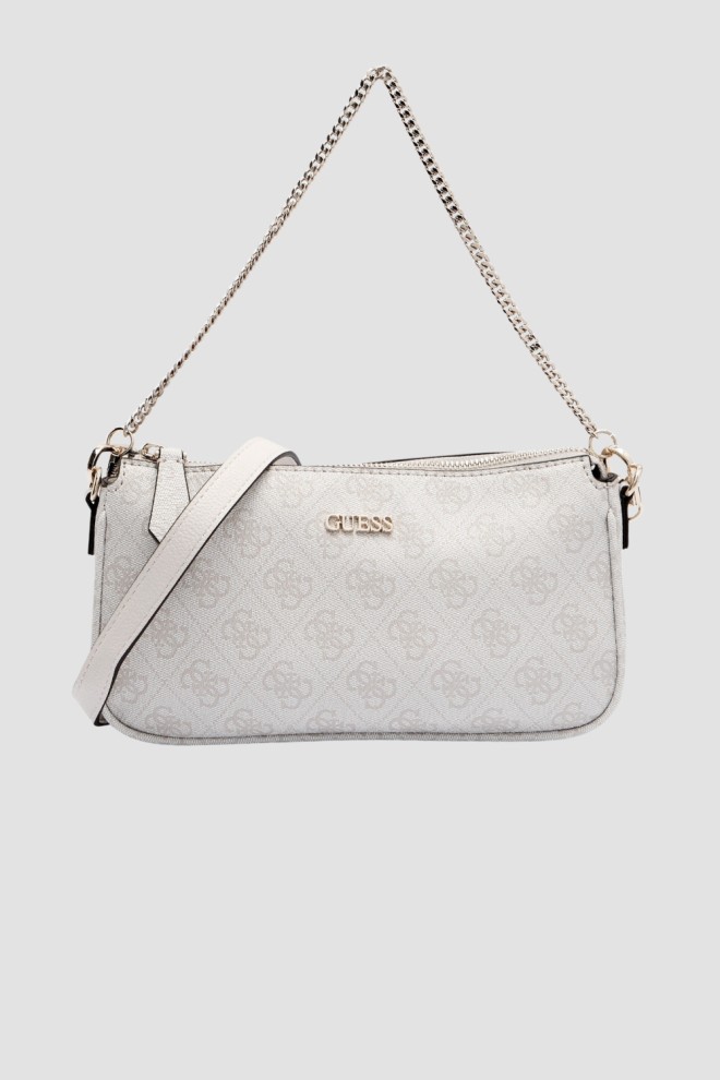 Жіночий білий клатч GUESS 2-в-1 Noelle II