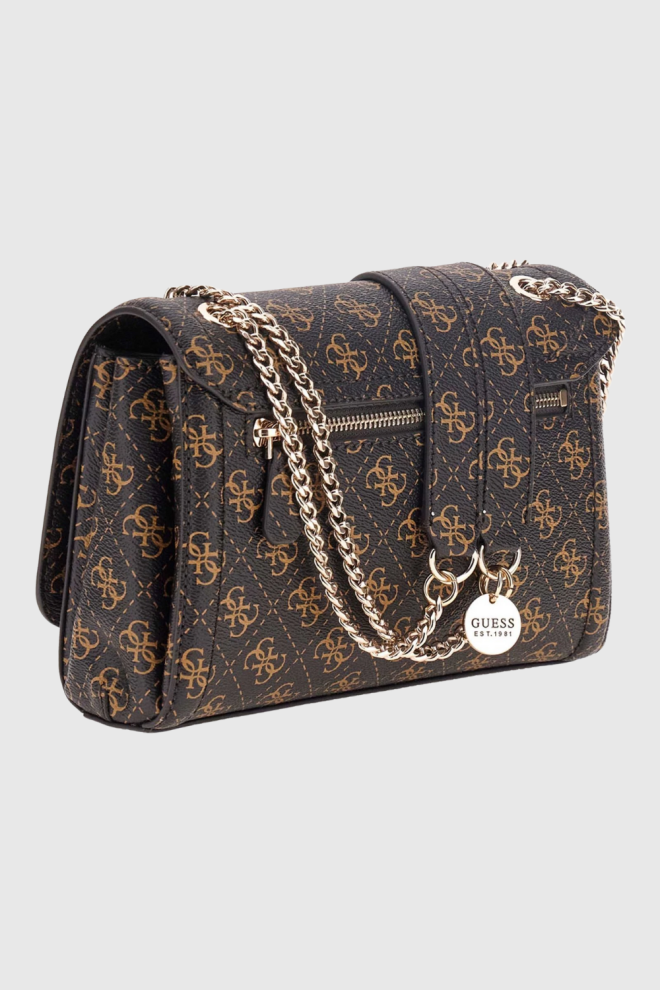 GUESS Brown women's Noelle II clutch bag