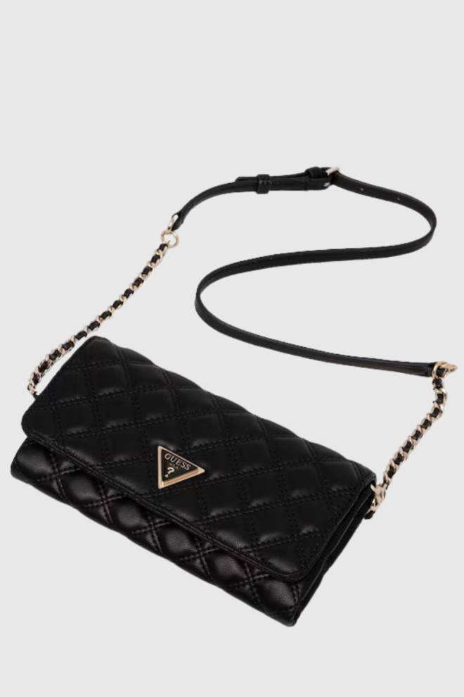 Жіночий чорний клатч GUESS Giully