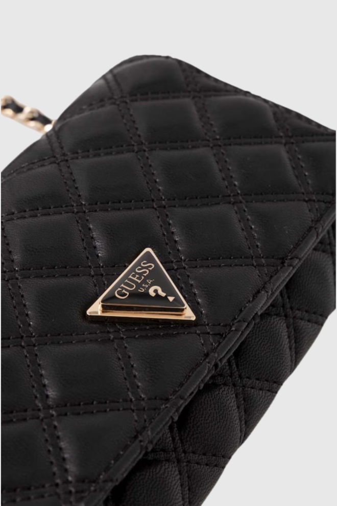 Жіночий чорний клатч GUESS Giully