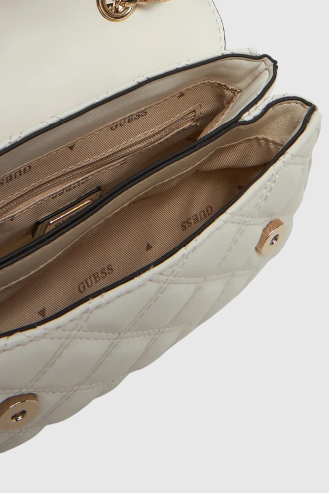 Жіночий білий клатч GUESS Giully