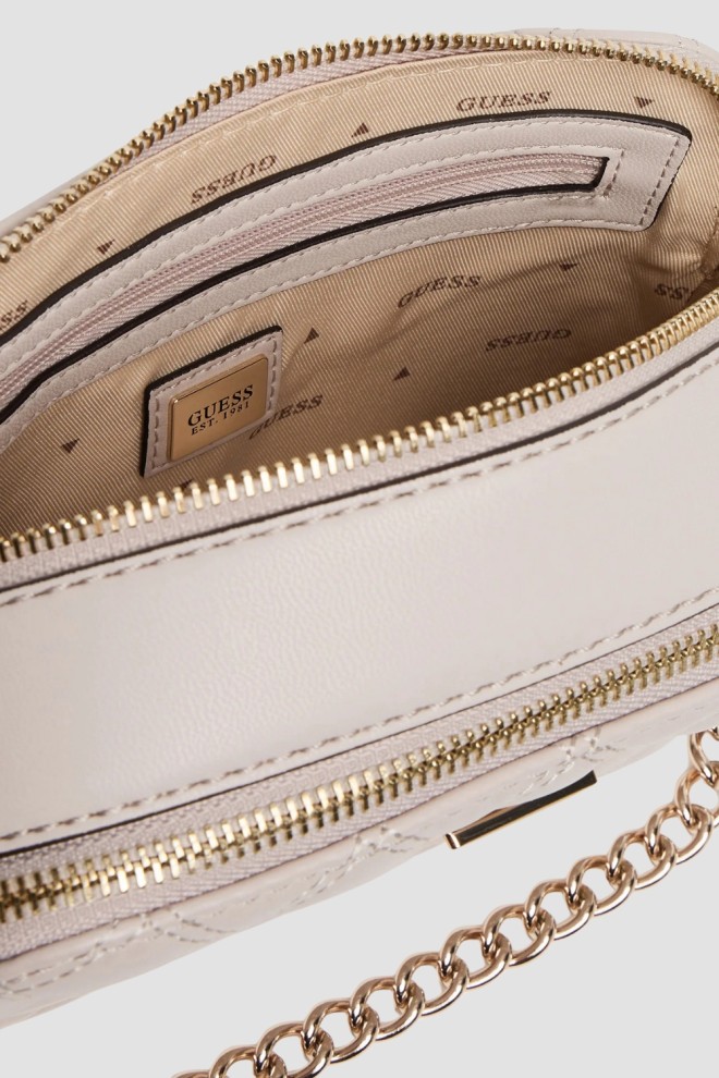 GUESS Women's taupe Giully clutch bag