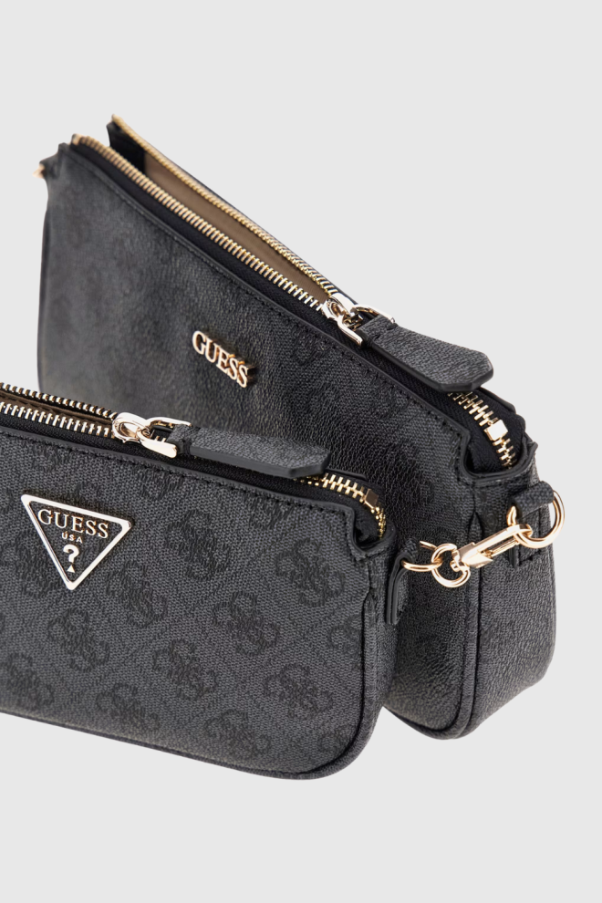 GUESS Women's black Noelle clutch bag