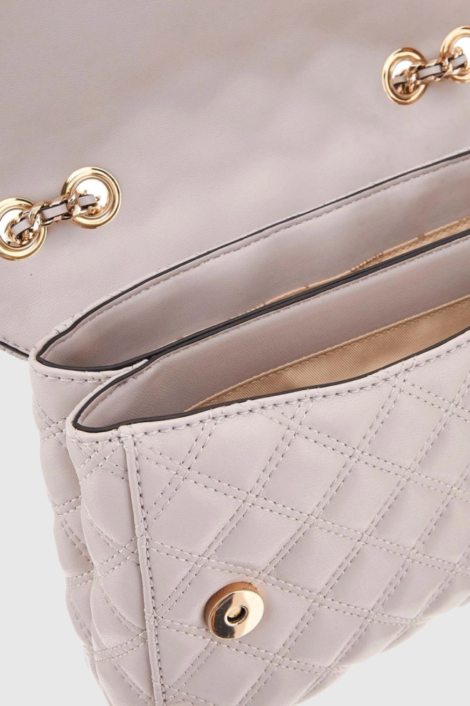 GUESS Beige women's Giully clutch bag