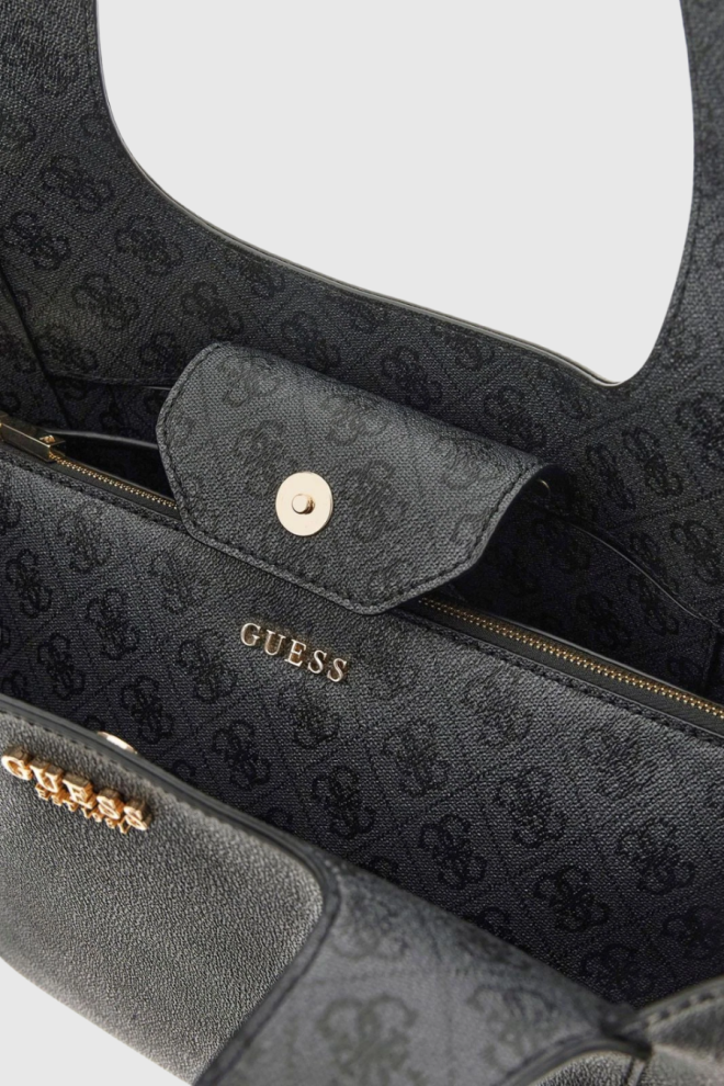 GUESS Czarna shopperka damska Calista 2 In 1