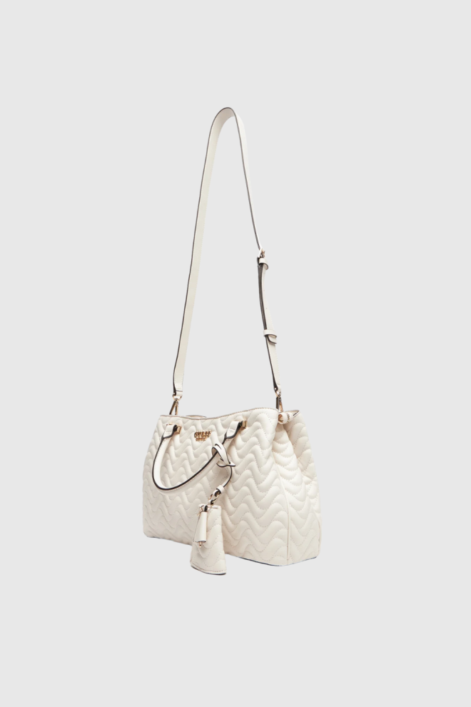 GUESS White women's Melisandra shopper bag