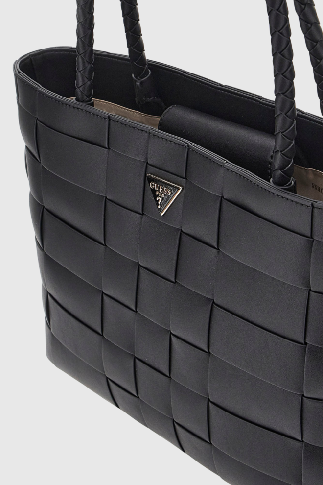 GUESS Geantă shopper Maylee neagră pentru femei