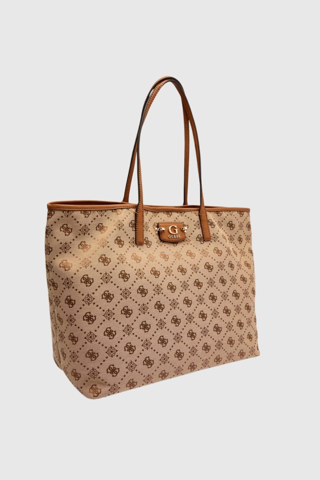 Жіноча бежева сумка GUESS Neda Large 2 в 1 для покупок