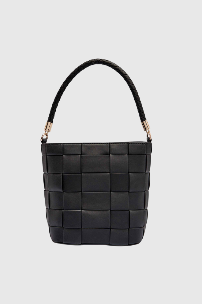 GUESS Czarna torebka damska Maylee Bucket