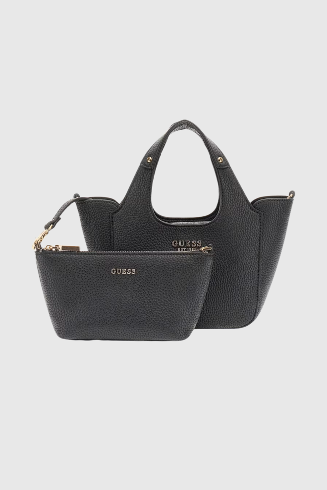 Жіноча міні-сумка GUESS Calista 2 в 1 чорного кольору