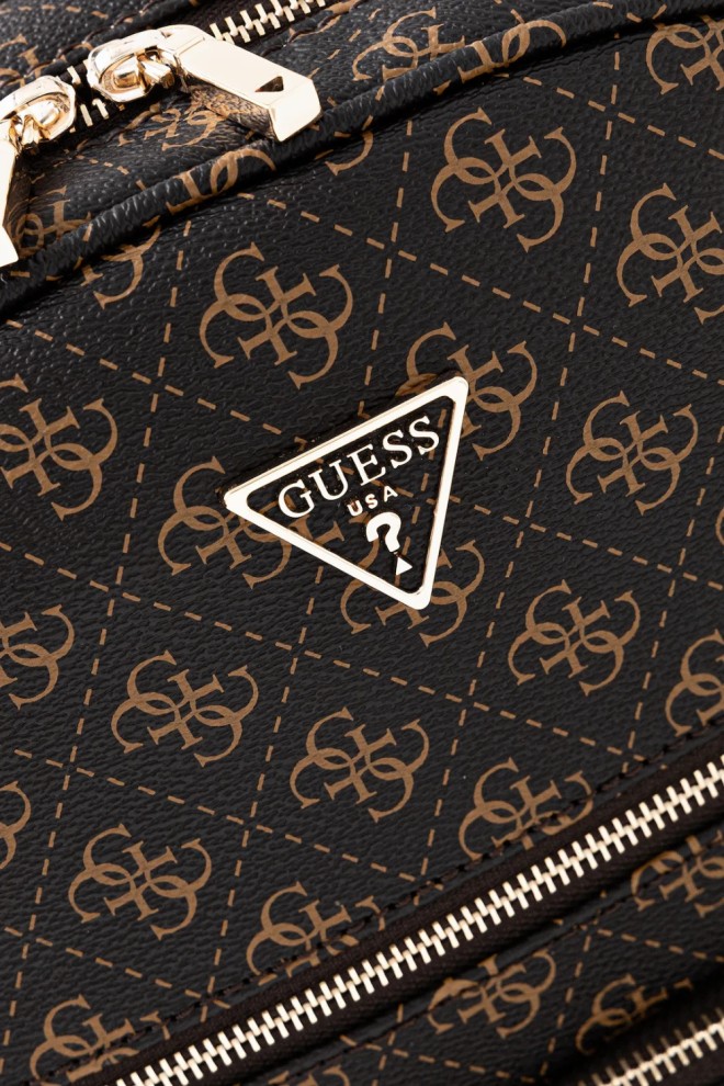 Rucsac pentru femei cu logo-ul GUESS Brown Power Play II