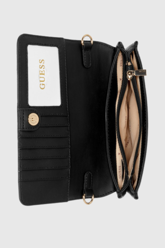 GUESS Black women's Noelle chain wallet