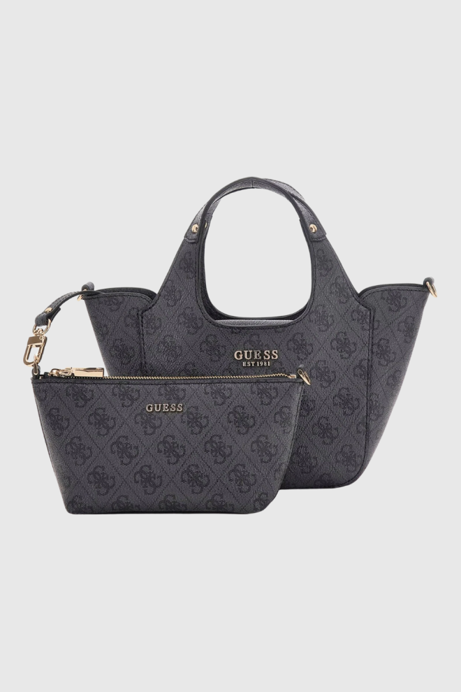 GUESS Negru Calista pentru femei 2 în 1 Mini Geantă