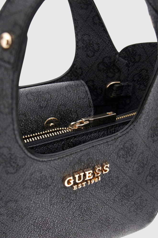 Жіноча міні-сумка GUESS Calista 2 в 1 чорного кольору