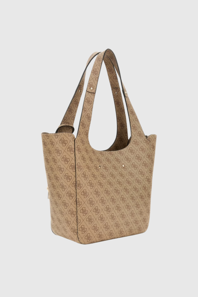 Geantă shopper GUESS Calista 2 In 1 bej pentru femei