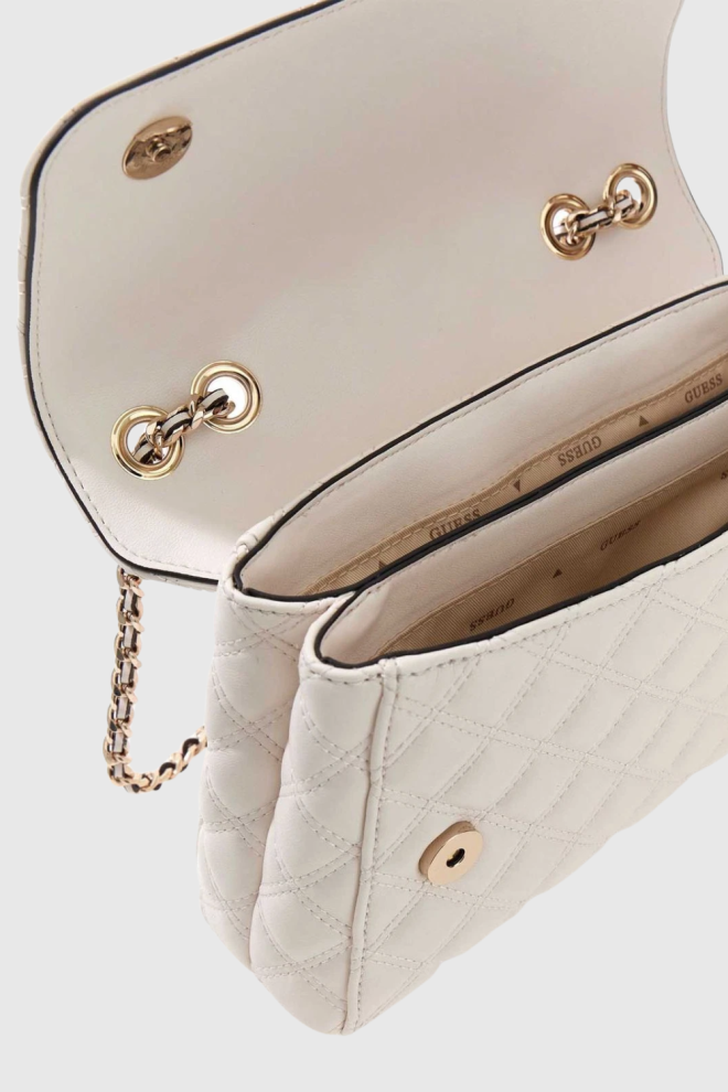GUESS Women's white Giully clutch bag