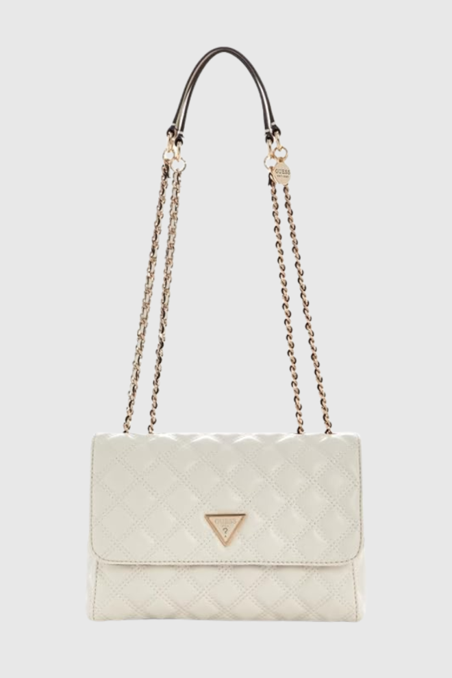 GUESS Women's white Giully clutch bag