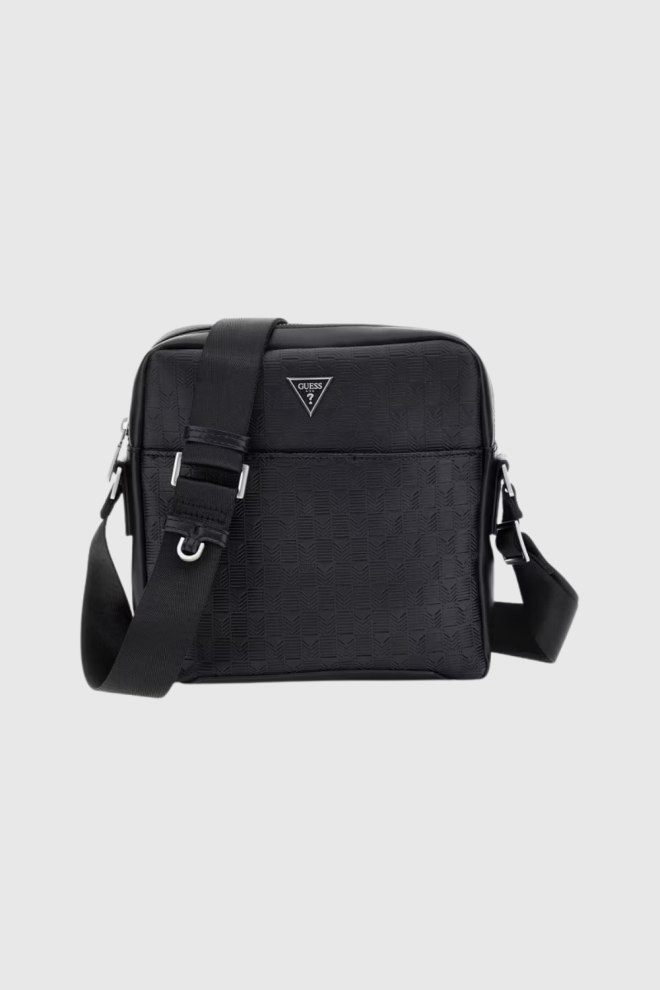 GUESS Black pentru bărbați Torino Crossbody pouch