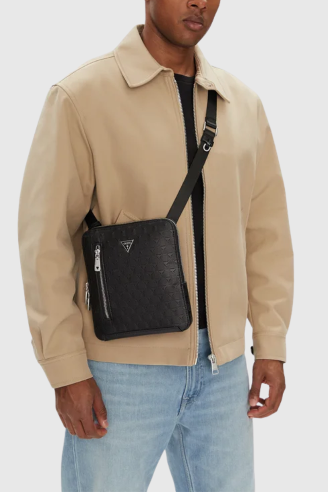 GUESS Black men's Torino sachet