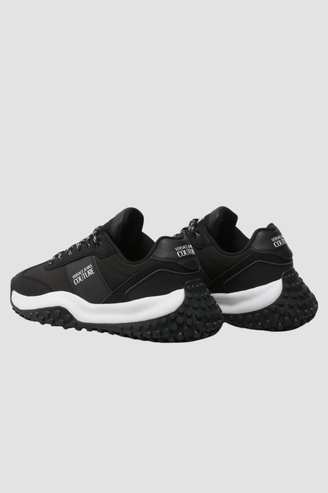 VERSACE JEANS COUTURE Black men's sneareks Fondo Hyber Dis. 47