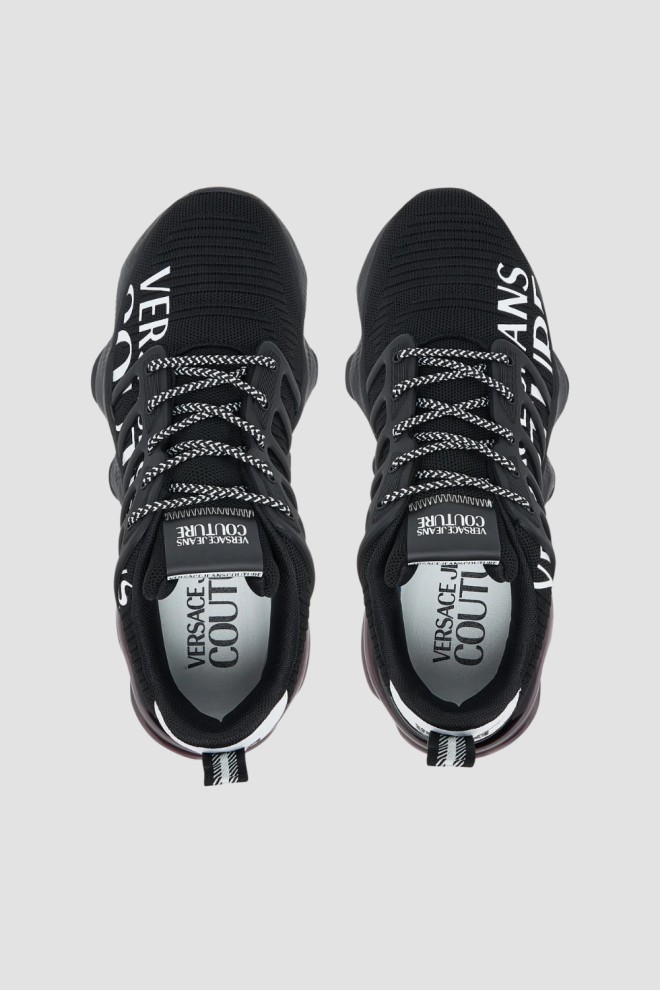 VERSACE JEANS COUTURE Black men's sneareks Fondo Nomo Dis. 13