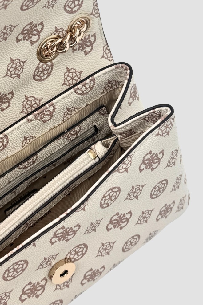 Жіночий бежевий клатч GUESS Daryna