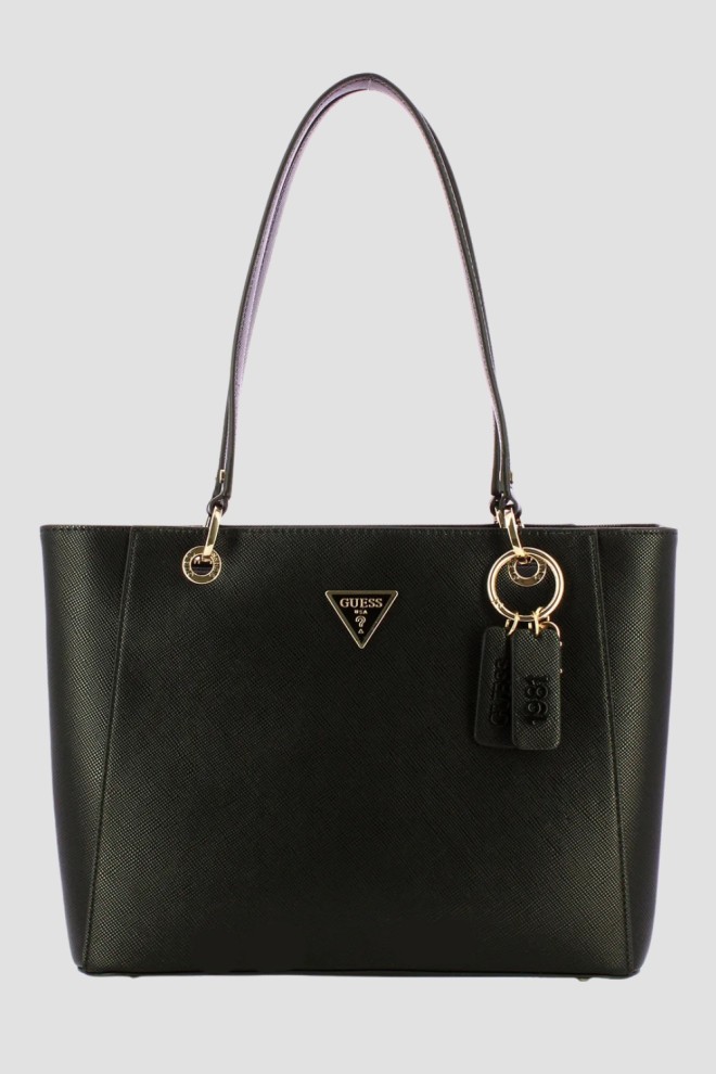 GUESS Geantă neagră Noelle shopper pentru femei