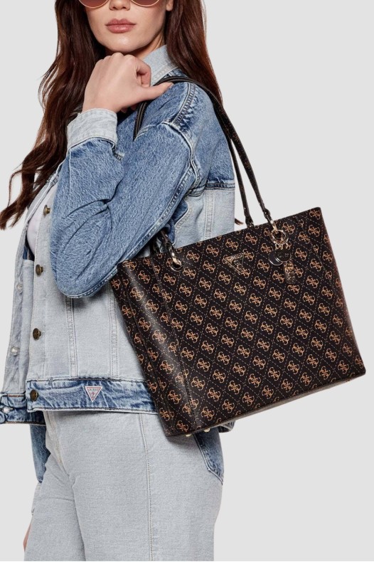 GUESS Brown Women's Logo...