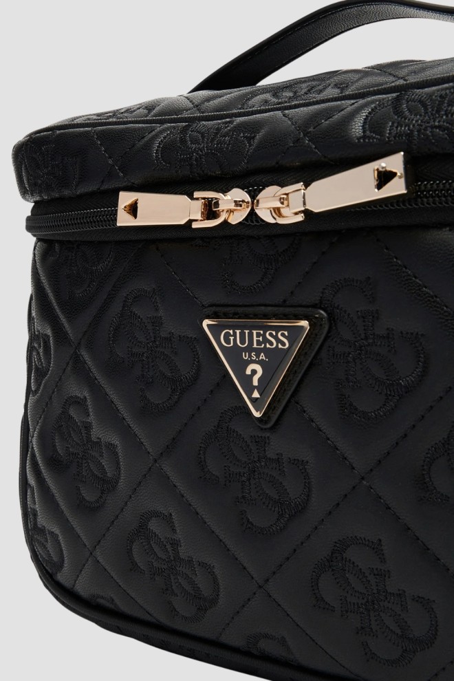 GUESS Czarna damska kosmetyczka Adelasia