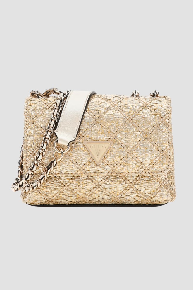 Жіночий золотий клатч GUESS Giully Mini 2