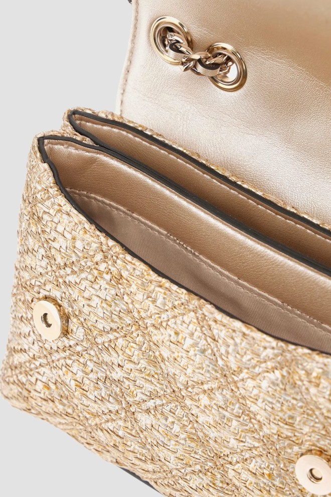 GUESS Women's gold Giully Mini 2 clutch bag