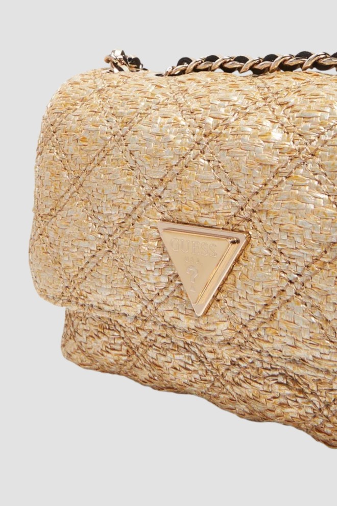 GUESS Women's gold Giully Mini 2 clutch bag