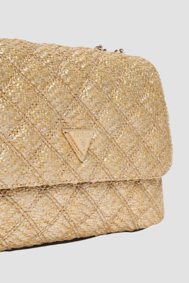 Жіночий золотий клатч GUESS Giully 2