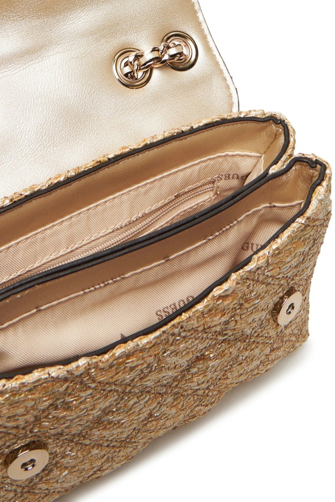 GUESS Women's gold Giully 2 clutch bag